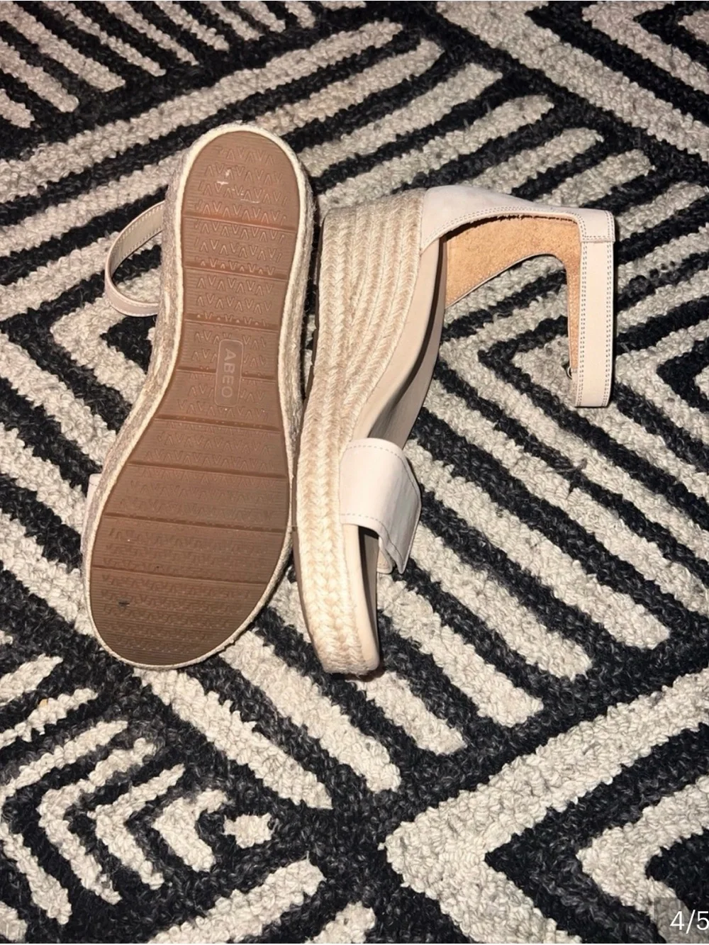 Abeo Neutral Espadrille Ankle-Strap Wedge Sandal